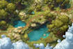 create event, tourist, and fantasy map