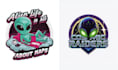 make custom halloween alien mascot logo