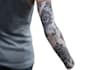 create sleeve tattoo design in geometric style