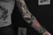 create a tattoo design of tattoo sleeve