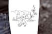 create minimal line art tattoo
