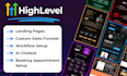build sales funnels, websites and automations in gohighlevel or clickfunnels