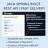 develop restful java spring boot backend apis