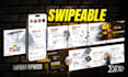design modern carousel and social media posts banner ads for you