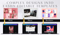 recreate any design into an editable canva template