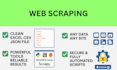 python web scraping and data scraping from any website