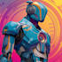 draw amazing character mecha robot illustration