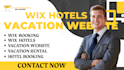 create hotel booking website, vacation rental, travel website with wix hotels