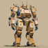 do cyberpunk, sci fi, robot, mecha character concept art