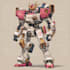 do custom digital 2d anime mecha art illustration