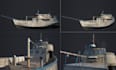 do 3d ship model 3d yacht 3d boat model vessel 3d rendering hard surface tugboat