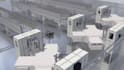 create 3d factory automation animation industrial robotic production line video