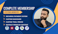 build a membership website or subscription website on wordpress