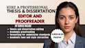 edit, proofread, and format your academic thesis or dissertation