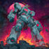 draw renders of robot mecha characters illustration