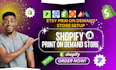 do shopify pod, shopify print on demand store, etsy pod with printify prinful