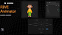 create interactive animations in rive, lottie, json, gif