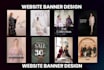 design eye catching web banners, headers, sliders, flyers and ads