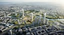 render 3d urban planning, site plan, master plan architectural floor plan design