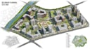 design 2d and 3d urban planning, site plan with 3d architectural rendering