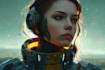 design stunning sci fi portrait art