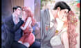 draw nsfw couple art semi realistic character design romance book cover or novel