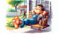 create heartwarming children book illustrations with personality
