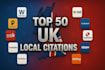 manually do 350 USA local citations and directory submission