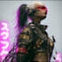 make a cyberpunk character art