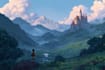 do  fantasy landscape art concept lost civilizations