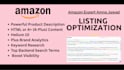 write amazon product listing description and SEO amazon listing optimizat