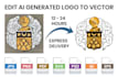 edit and vectorize your old or ai generated logo
