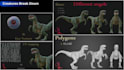 create 3d creature, alien or monster fully textured  animated