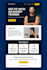 build a responsive react landing page with tailwind CSS and animations