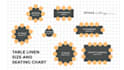 create a luxury seating chart and table plan for weddings and events