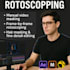 do professional vfx, rotoscoping keying and cleanup
