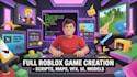create full roblox games with custom scripts vfx maps UI UX 3d models and weapon