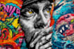 create unique street art graffiti collage