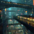 design a cyberpunk futuristic city art