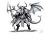do create fantasy character design use dnd, illustration