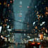 do a cyberpunk futuristic city art