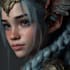 create illustration, fantasy sci fi character design