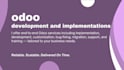 odoo customization, development and deployment