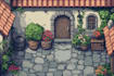 make a environments, landscapes, board game, concept art illustration