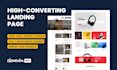 design a high converting wordpress landing page using elementor
