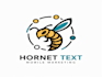 design high quality bee logo