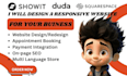 design showit website duda landing page squarespace website showit