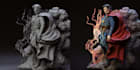 create 3d figure,statues and fantasy models,game character,stl files print,toys
