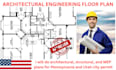do architectural plan structural plan mep plan for pennsylvania utah city permit