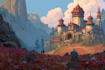 create fantasy landscape concept art